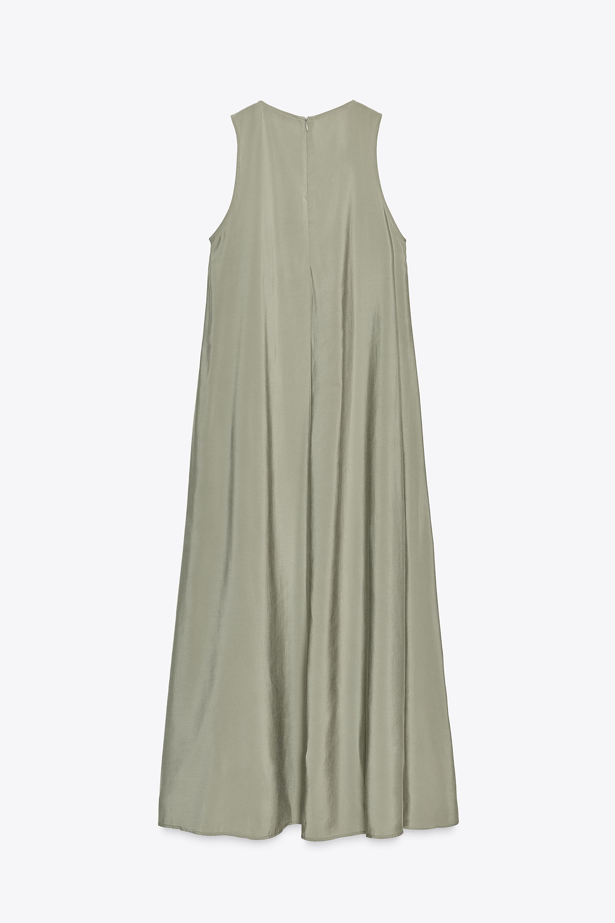 ROBE MI-LONGUE FLUIDE À VOLUME